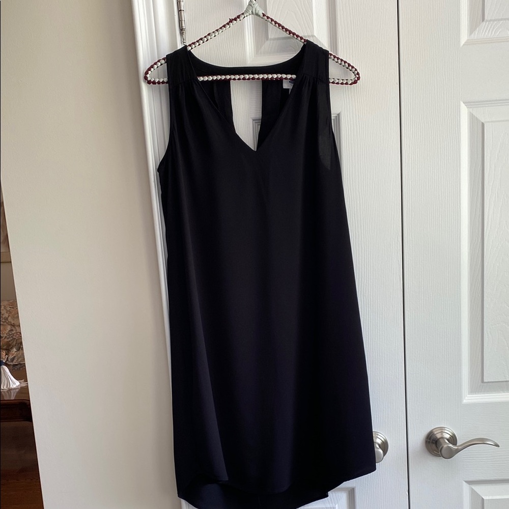 Old Navy Black Sheath Mini Dress V-Neck Sleeveless